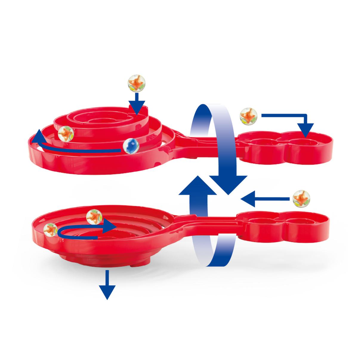 Quadrilla Super Spiral Wooden Marble Run 101 Piece Construction