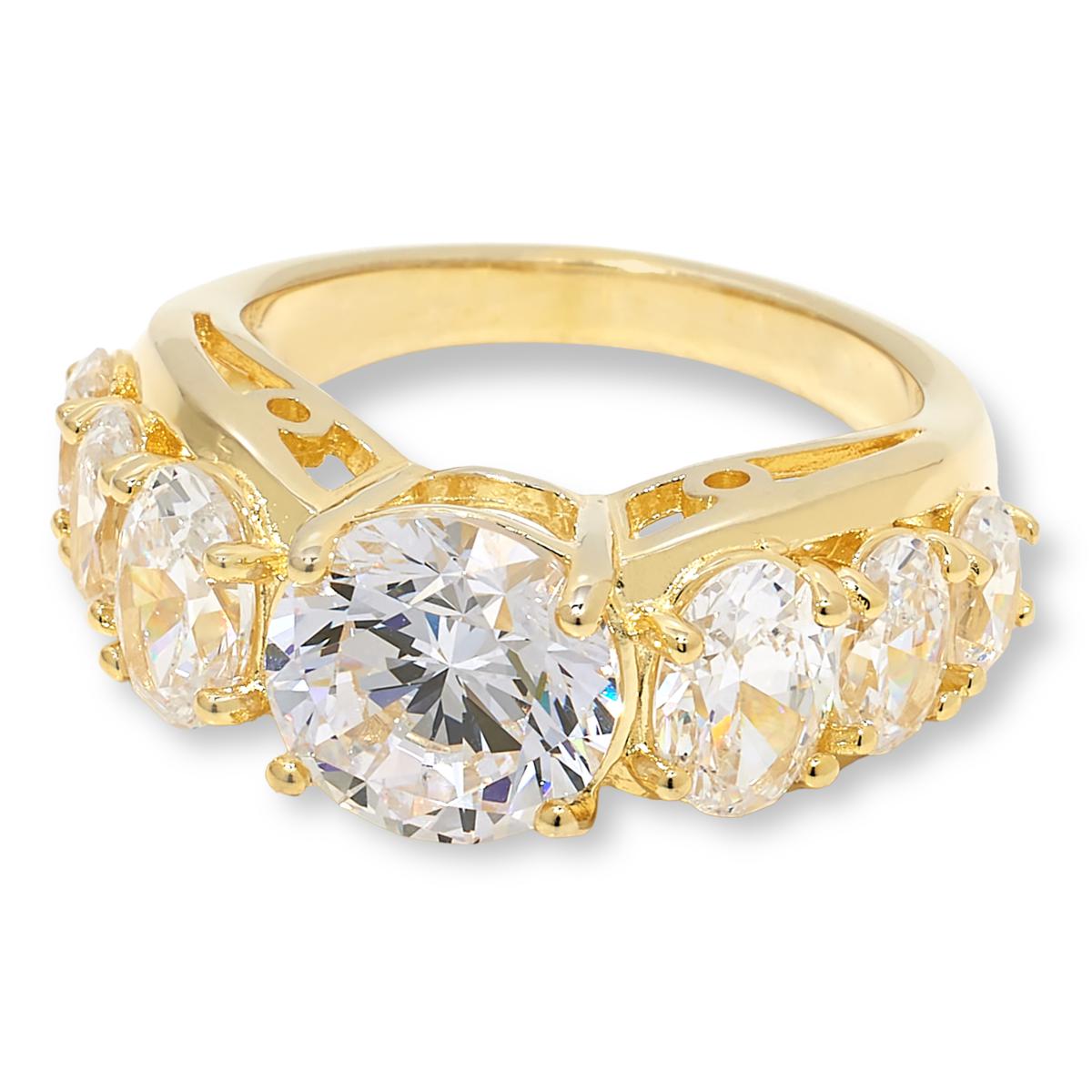 holy2943★ Radiance by Absolute™ 9.20ctw Round and Oval 7-Stone Ring
