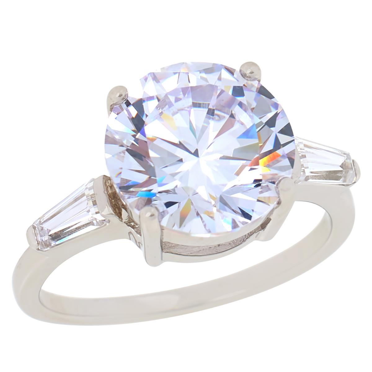 Radiance by Absolute™ Baguette Accent Engagement-Style Ring - 20770509 ...