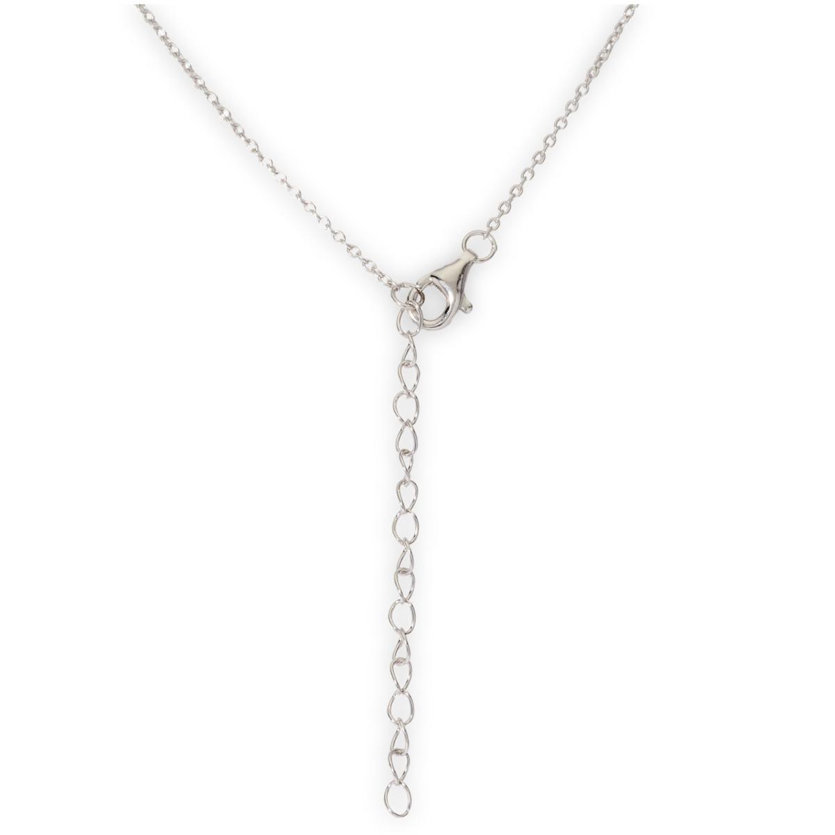 Radiance by Absolute™ Sterling Silver CZ Flower Necklace | HSN