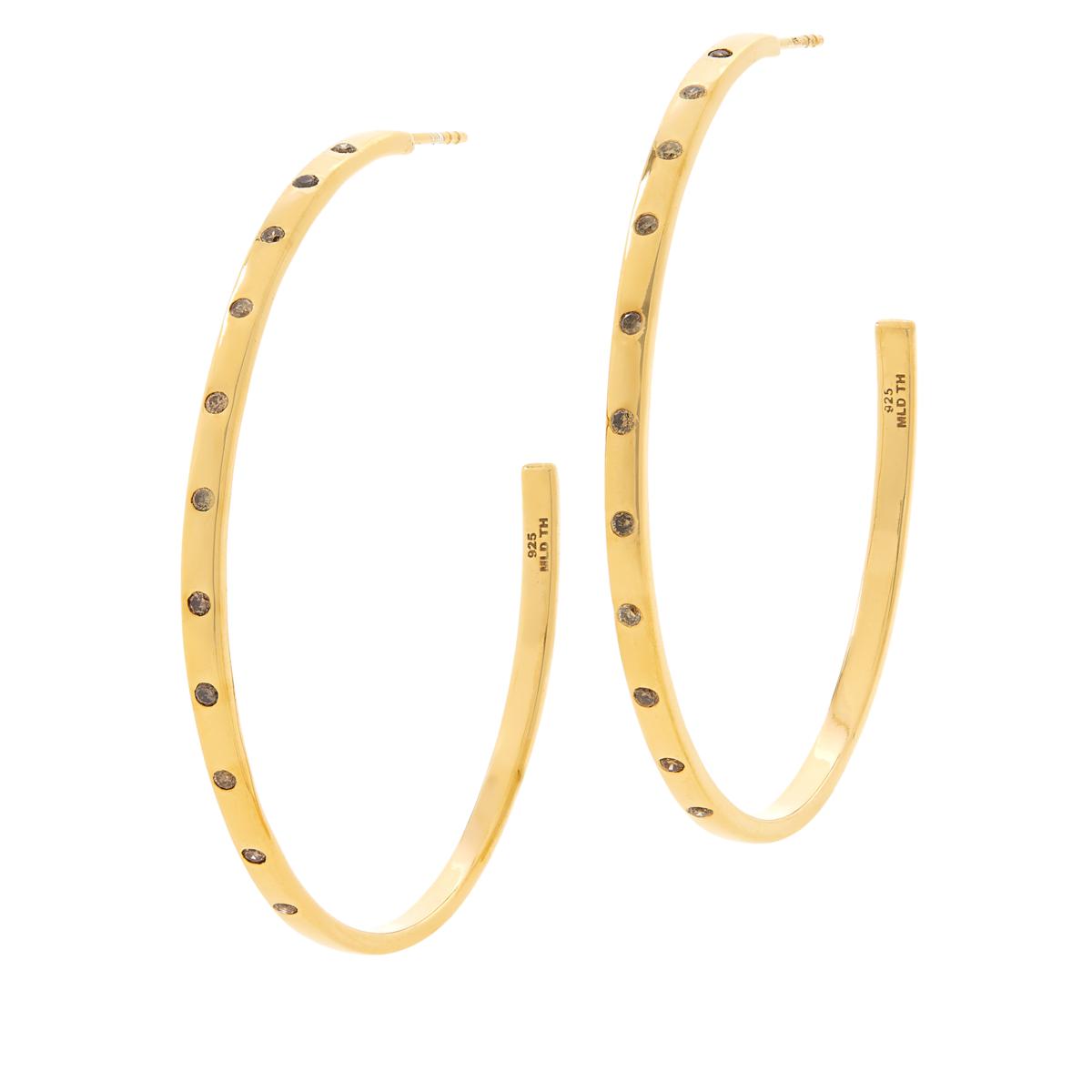 hsn diamond hoop earrings