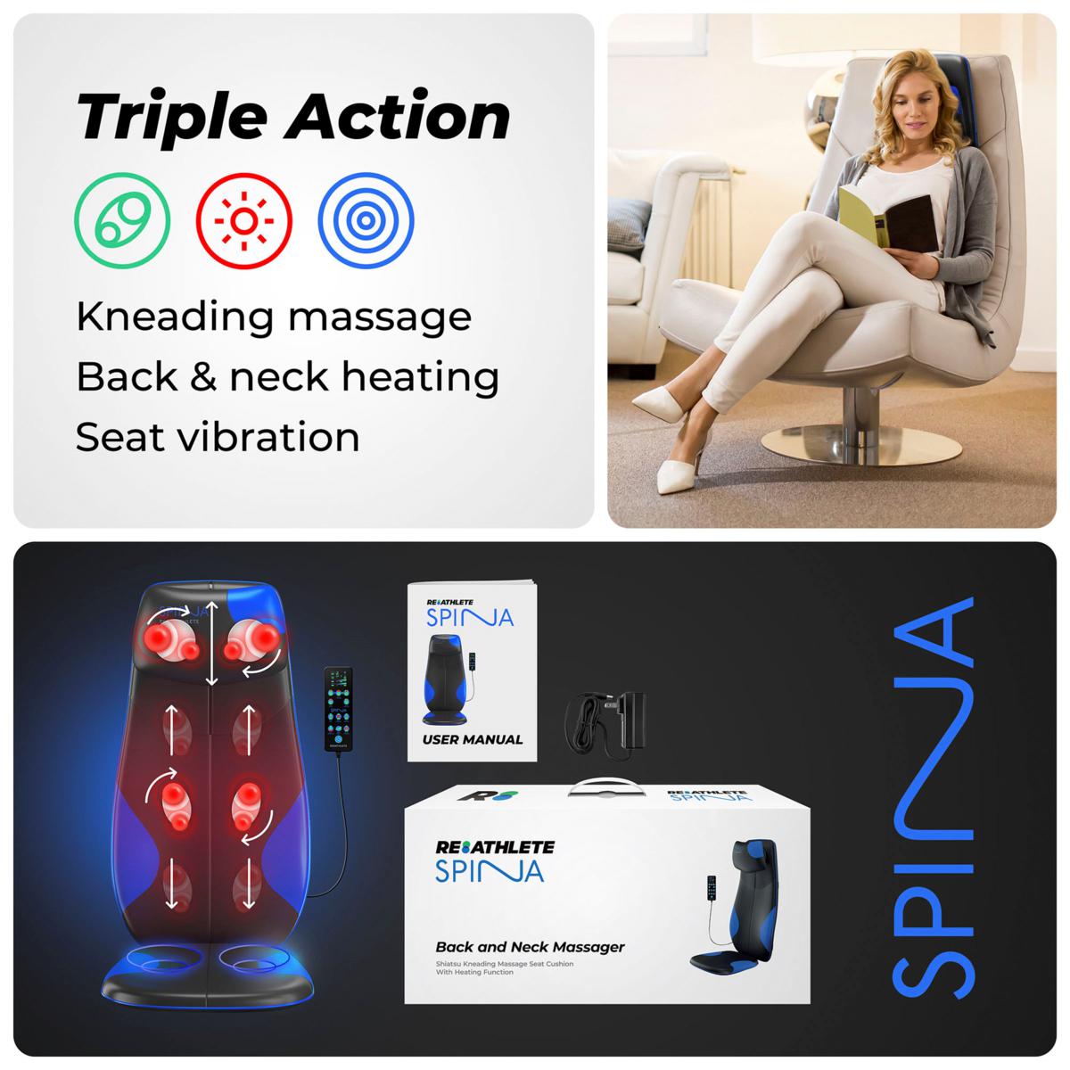 Shiatsu Back Massager Cushion with Heat Function