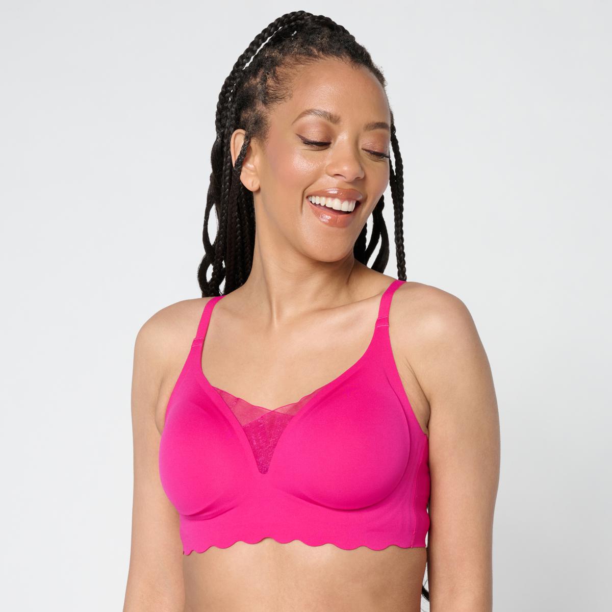 Rhonda Shear Confezione 2 Reggiseni A Gel Senza Chiusura - Schiena Bassissima, Colori Nero E Rosa Beige