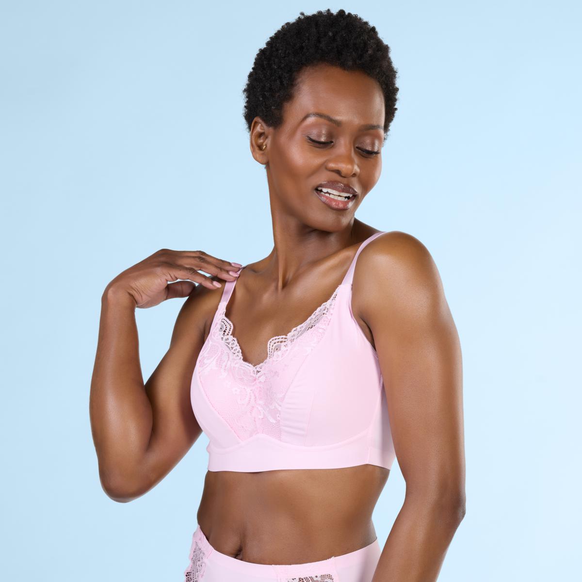 Rhonda Shear 2-pack Molded Cup Lace Bra with Invisible Edge | HSN