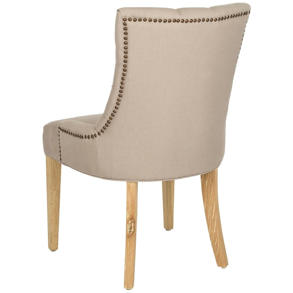 Abbey II Beige Velvet Dining Chair - Black Legs