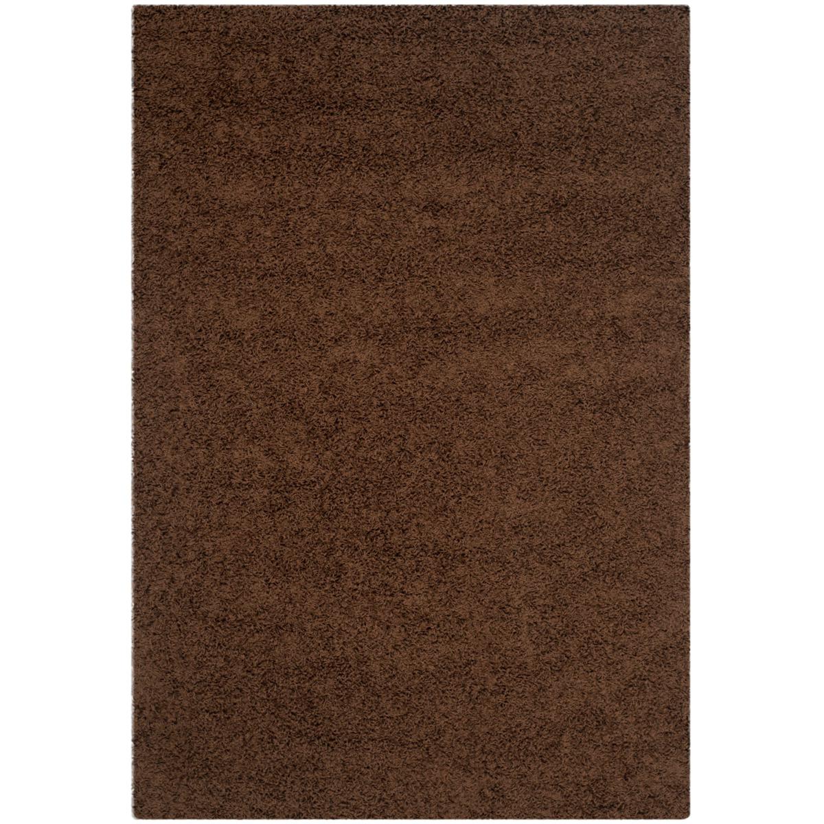 Transitional 4x6 Area Rug Shag Thick (4' x 5'3'') Solid Red Indoor  Rectangle Easy to Clean 