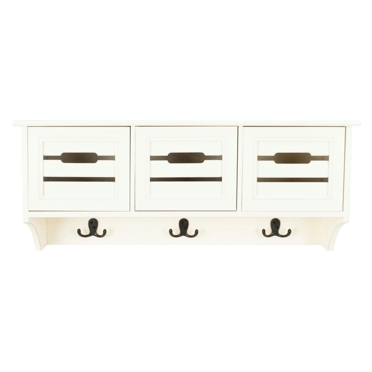 Safavieh Leon Hanging 3 Drawer Wall Rack (White)
