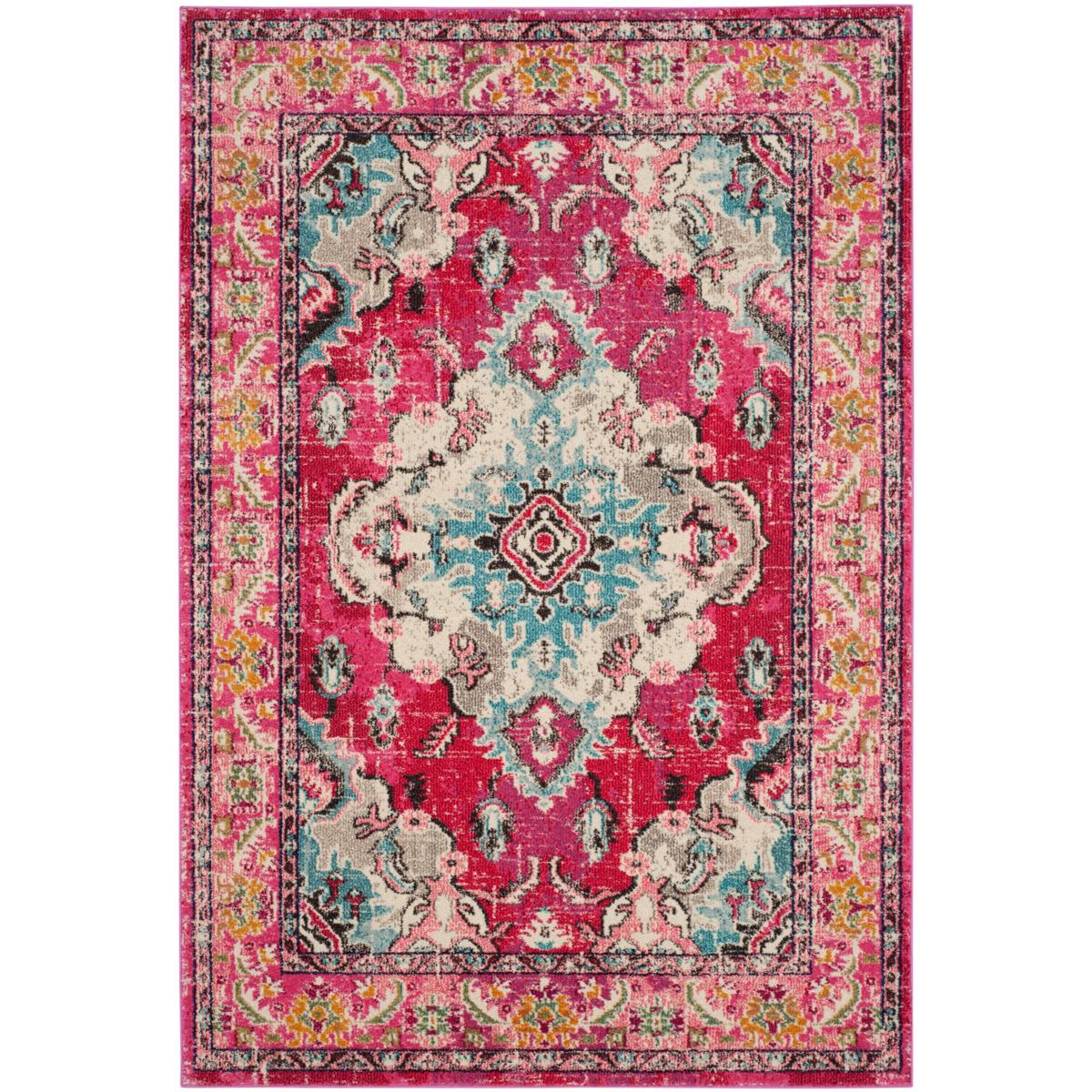 Hattie Scatter Rug Floral Patterned in 100% Cotton