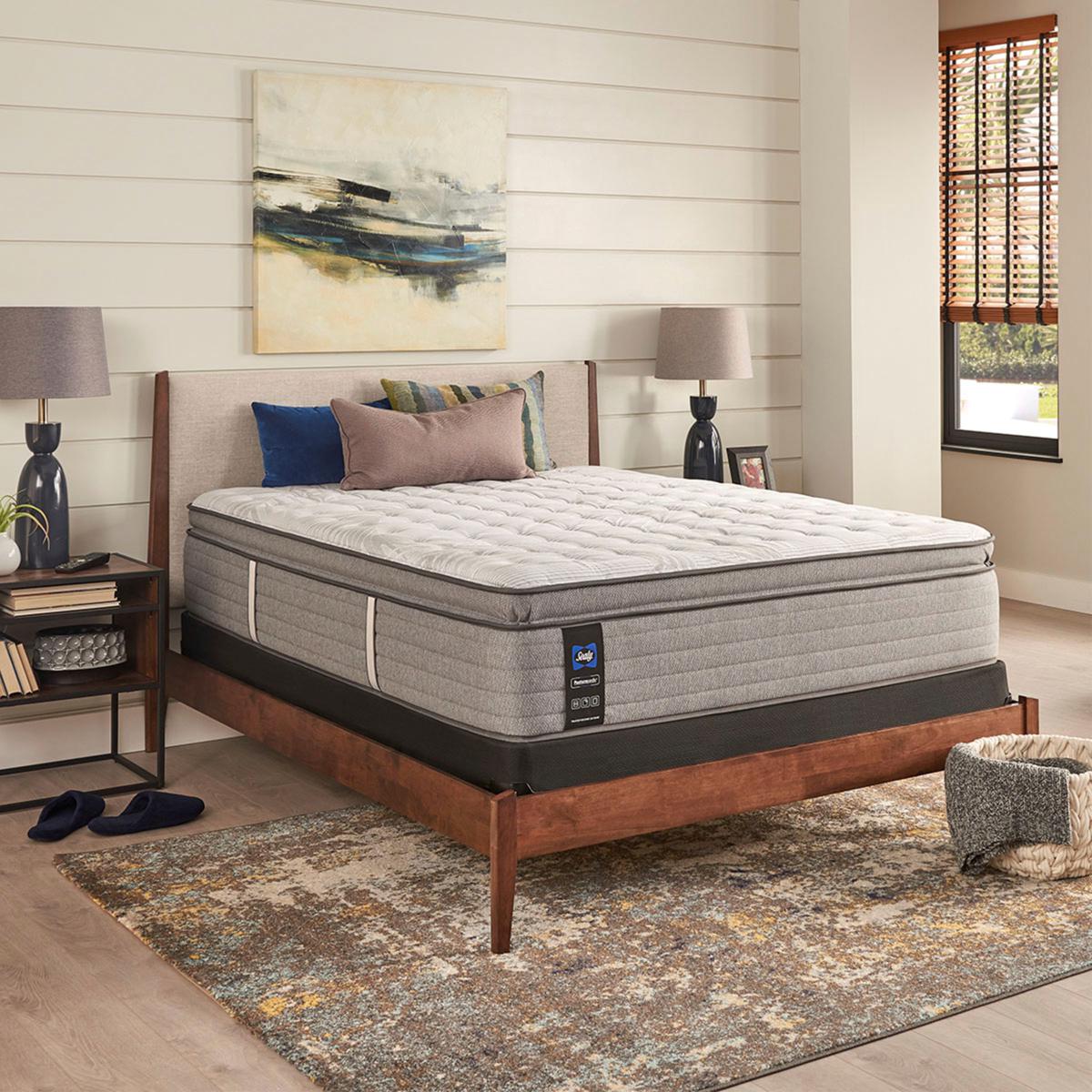 Sealy response performance gray store cove plush full mattress