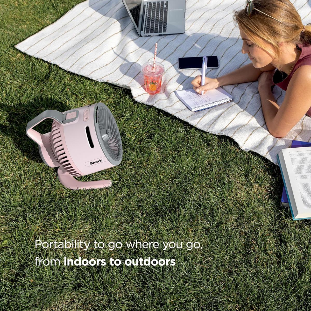 Shark FlexBreeze HydroGo Portable Corded & Cordless Fan - Gray | HSN