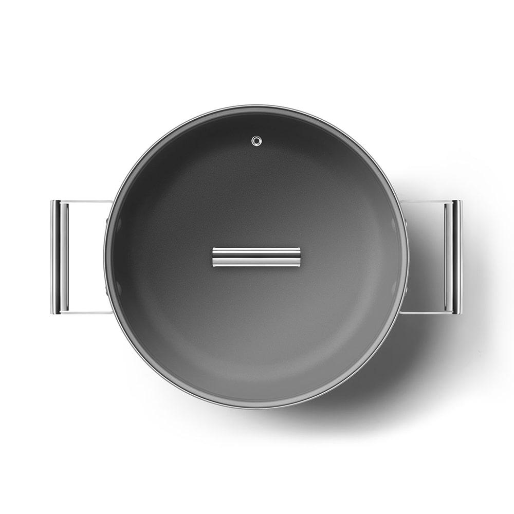 Smeg 4qt Non-stick Deep Pan Cream