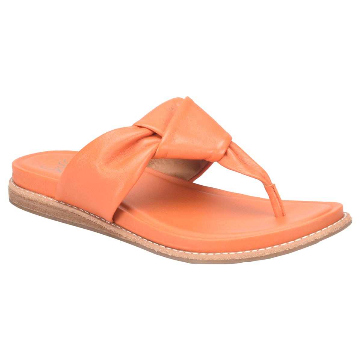 Sofft Essie Knotted Leather Thong Sandal 22121570 HSN