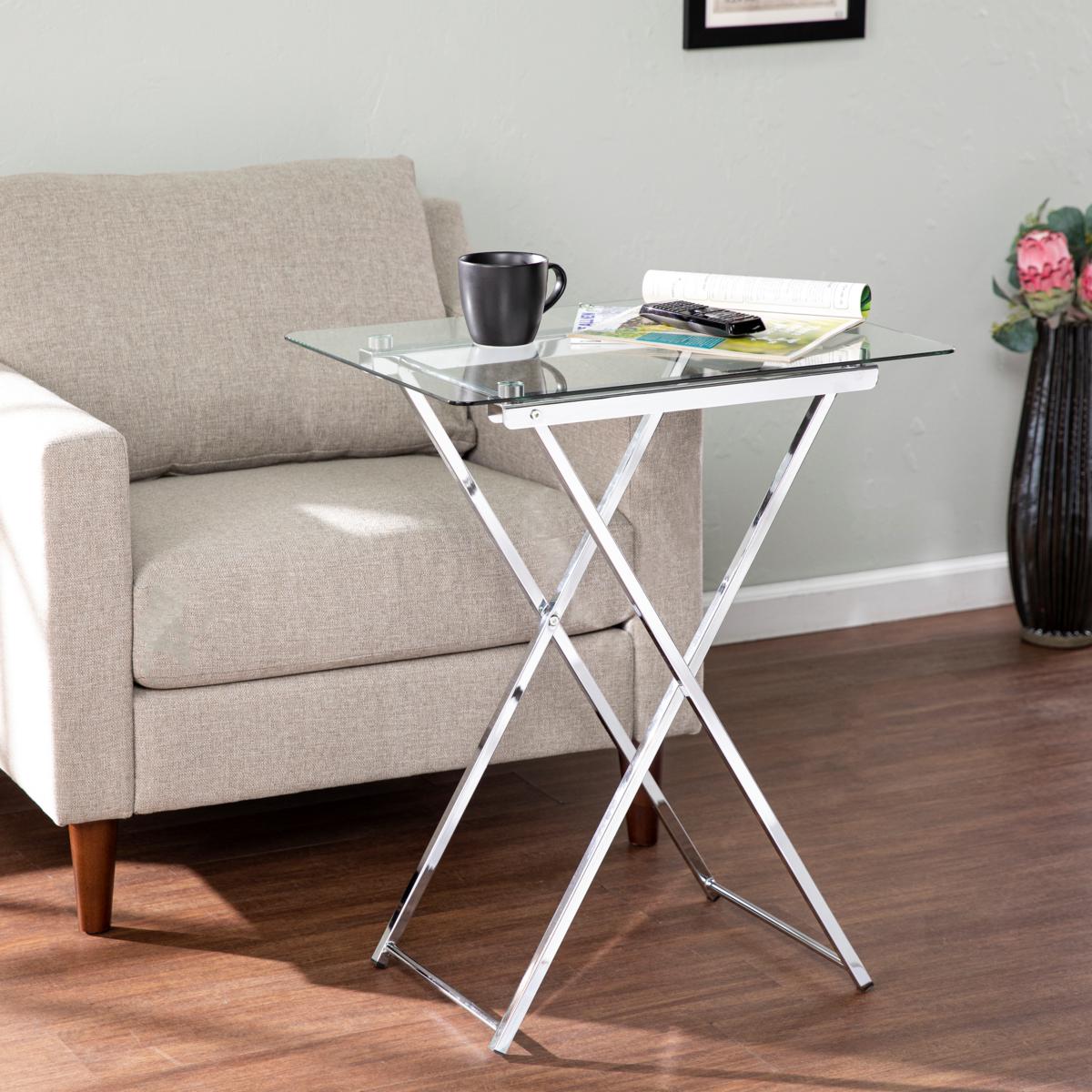 Southern Enterprises Sofie Folding Tray Table 20769101 HSN