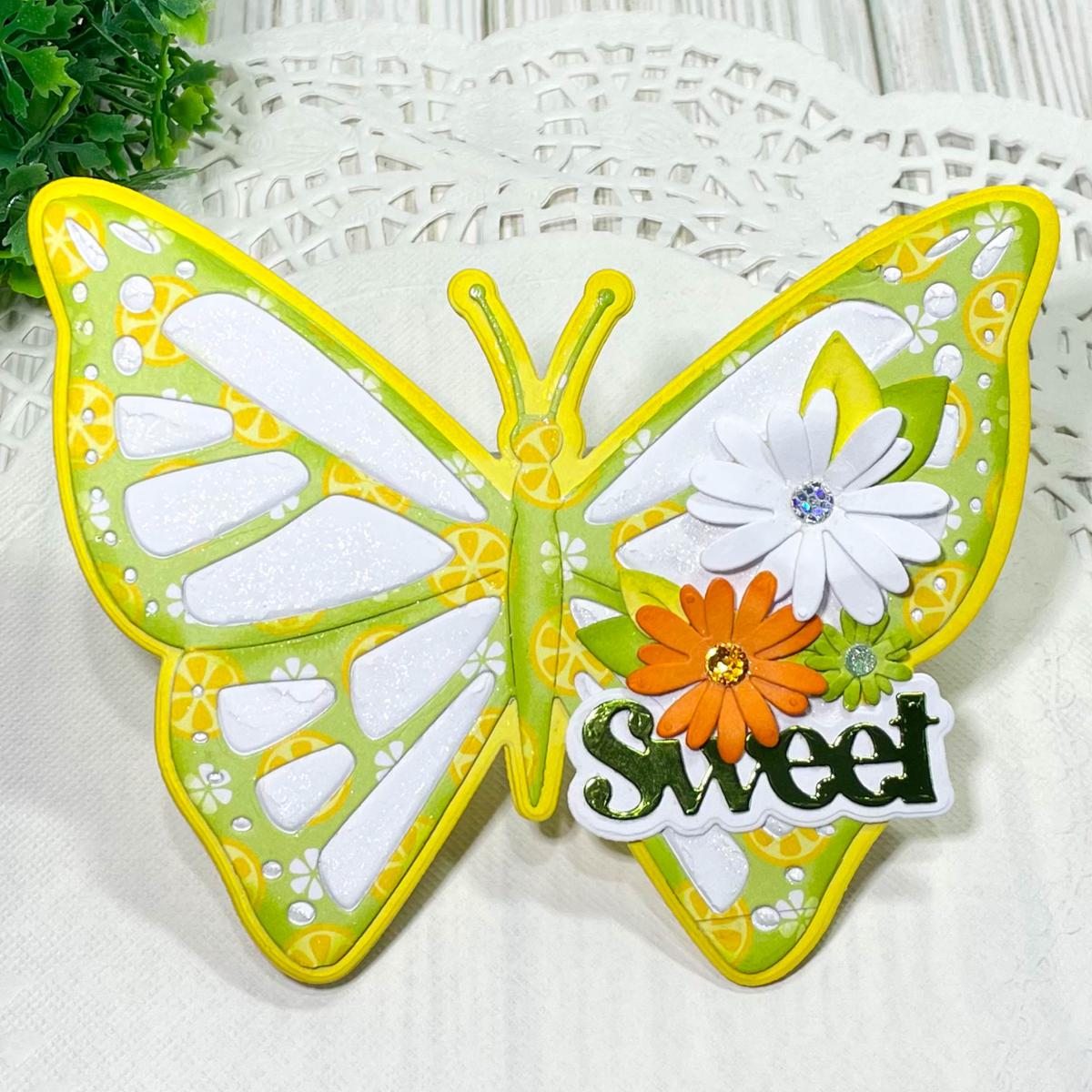 BUTTERFLY - oj Stamps of Life Butterfly Fold-It Card Die Set - 23439430 | HSN