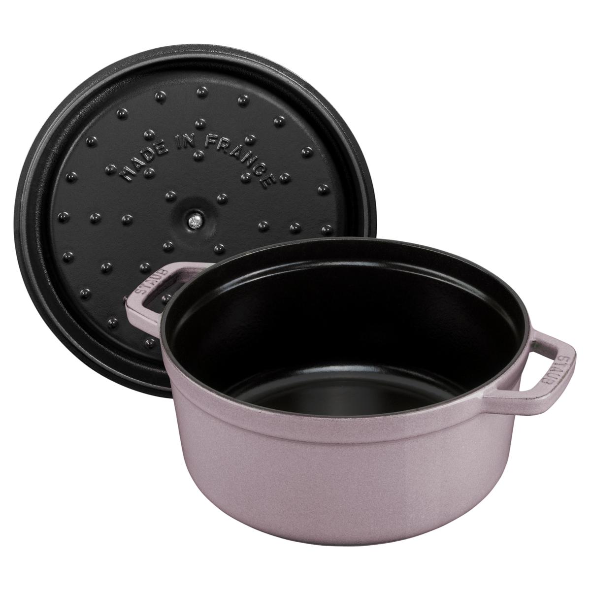 Staub 4-Quart Cast Iron Round Cocotte in Matte Colors HSN