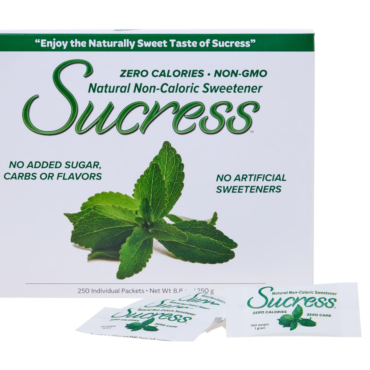Sucress Natural Sweetener - 250 Packets | HSN