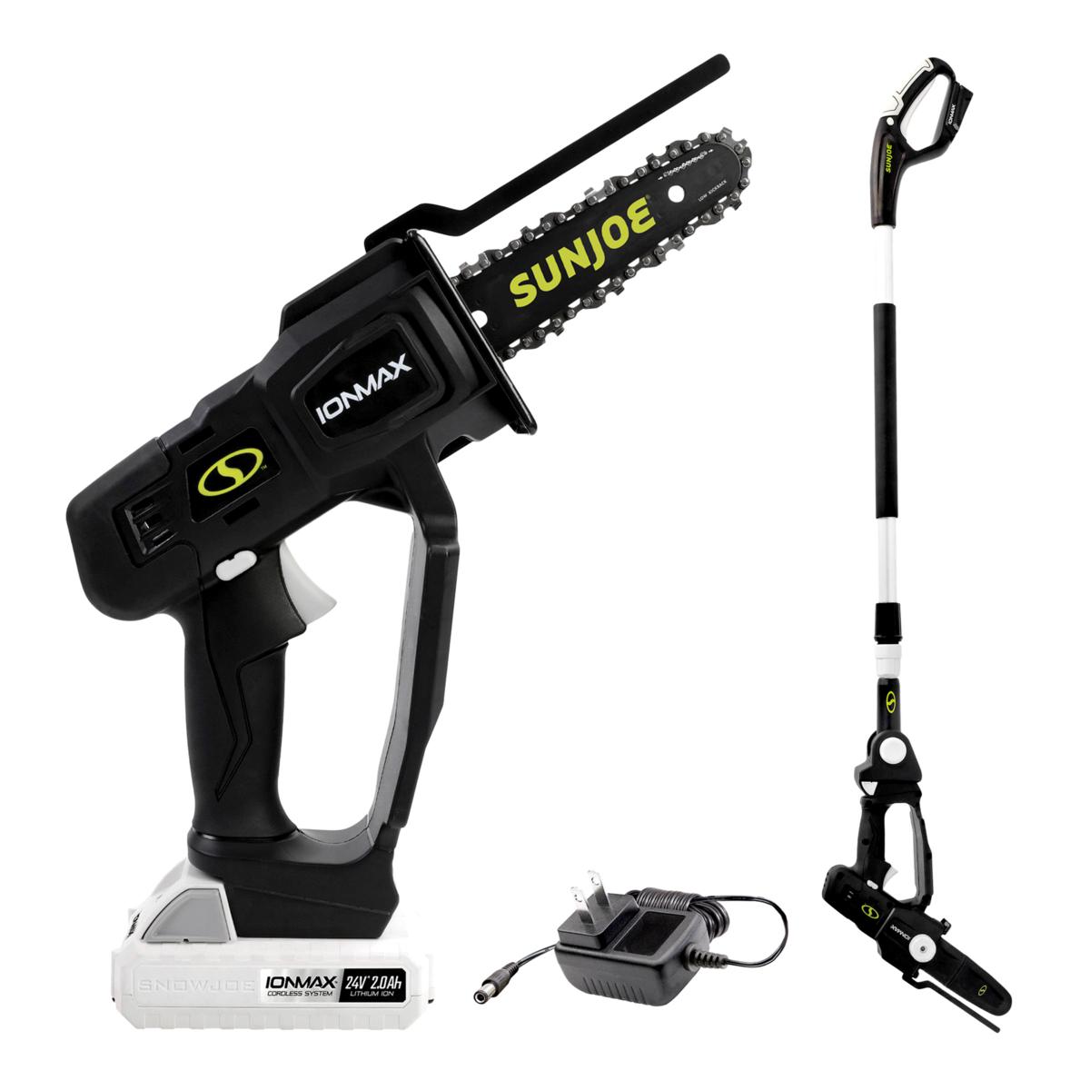 Sun Joe 24Volt Cordless Pruning Saw with Telescopic Pole 21885217 HSN