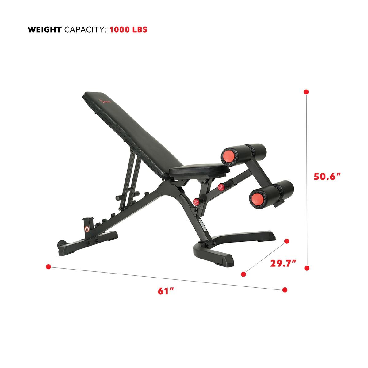 Exercise Bench Sunny Weight Bench Sunny Health And Fitness Fully