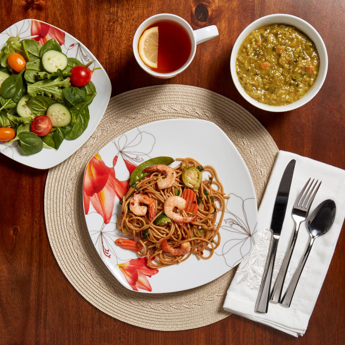 Tabletops Gallery Lily 16-Piece Dinnerware Set - Service for 4 | HSN