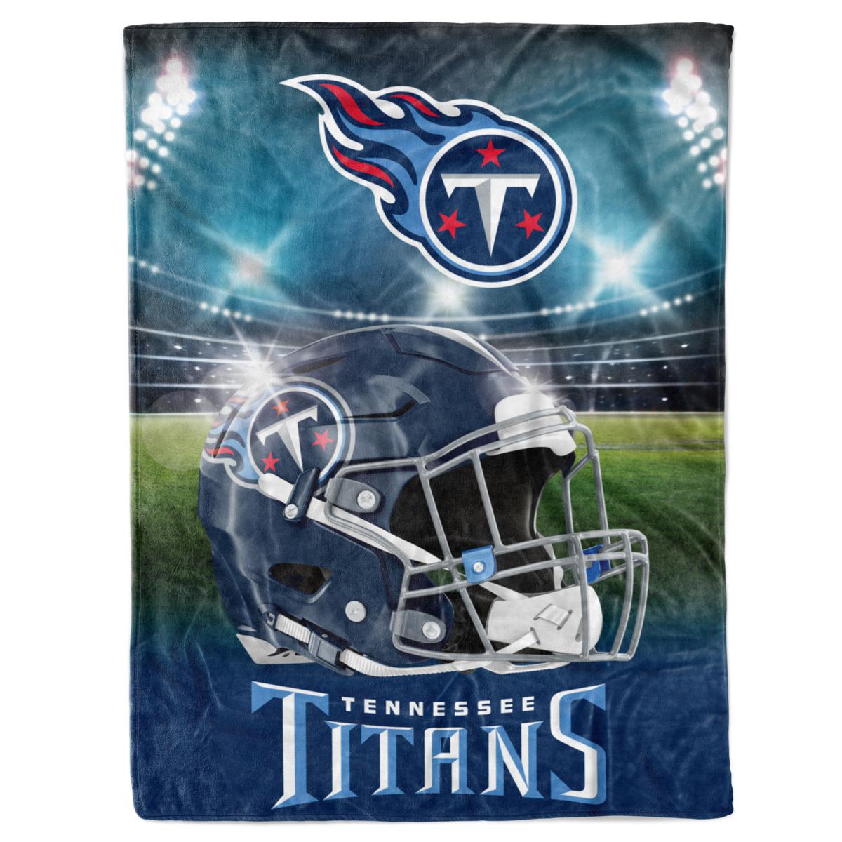 Lids Tennessee Titans Stripe 60'' x 80'' Logo Fleece Blanket