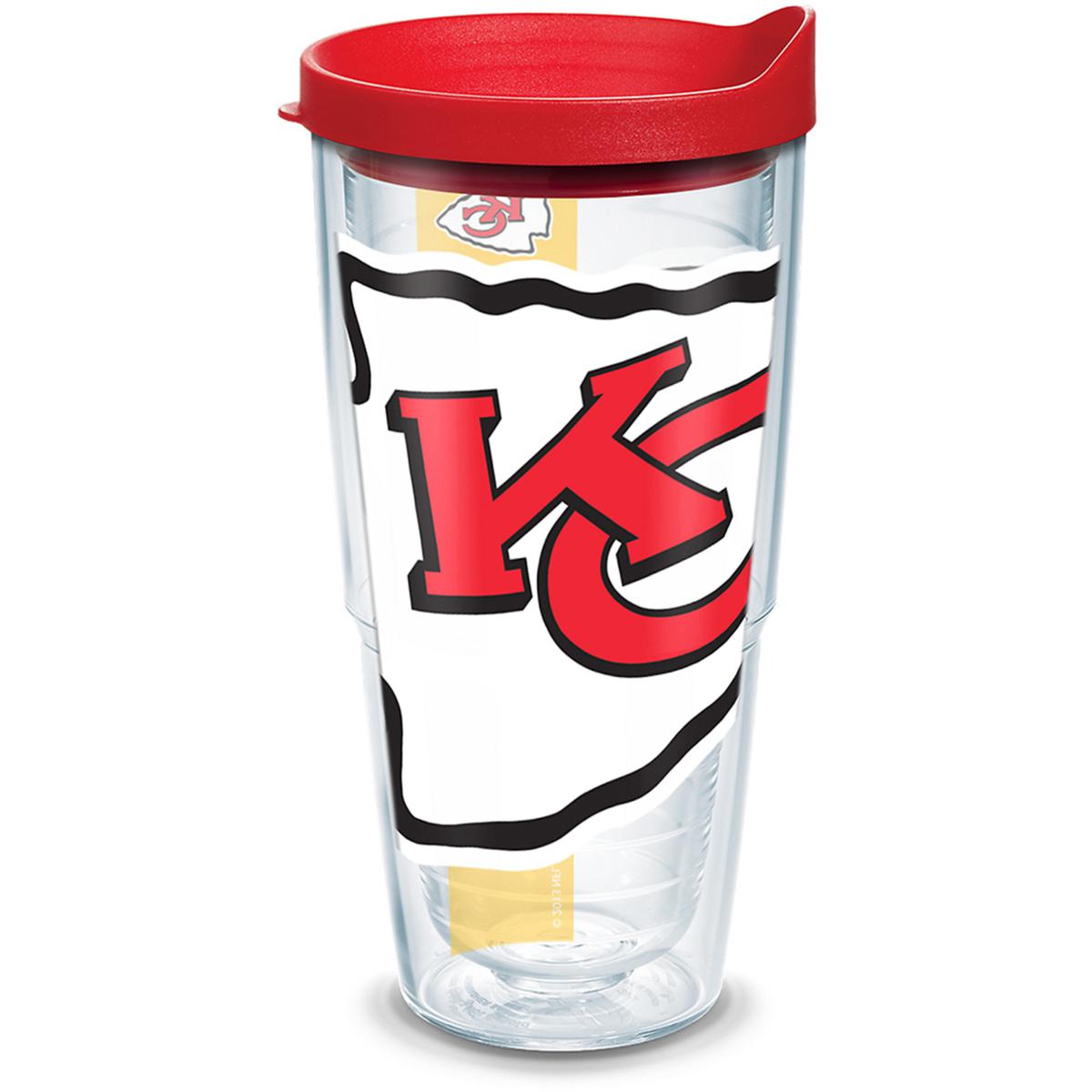 Tervis Made in USA Double Walled NFL Kansas City Chiefs Arctic  Insulated Tumbler Cup Keeps Drinks Cold & Hot, 24oz, Clear: Tumblers &  Water Glasses