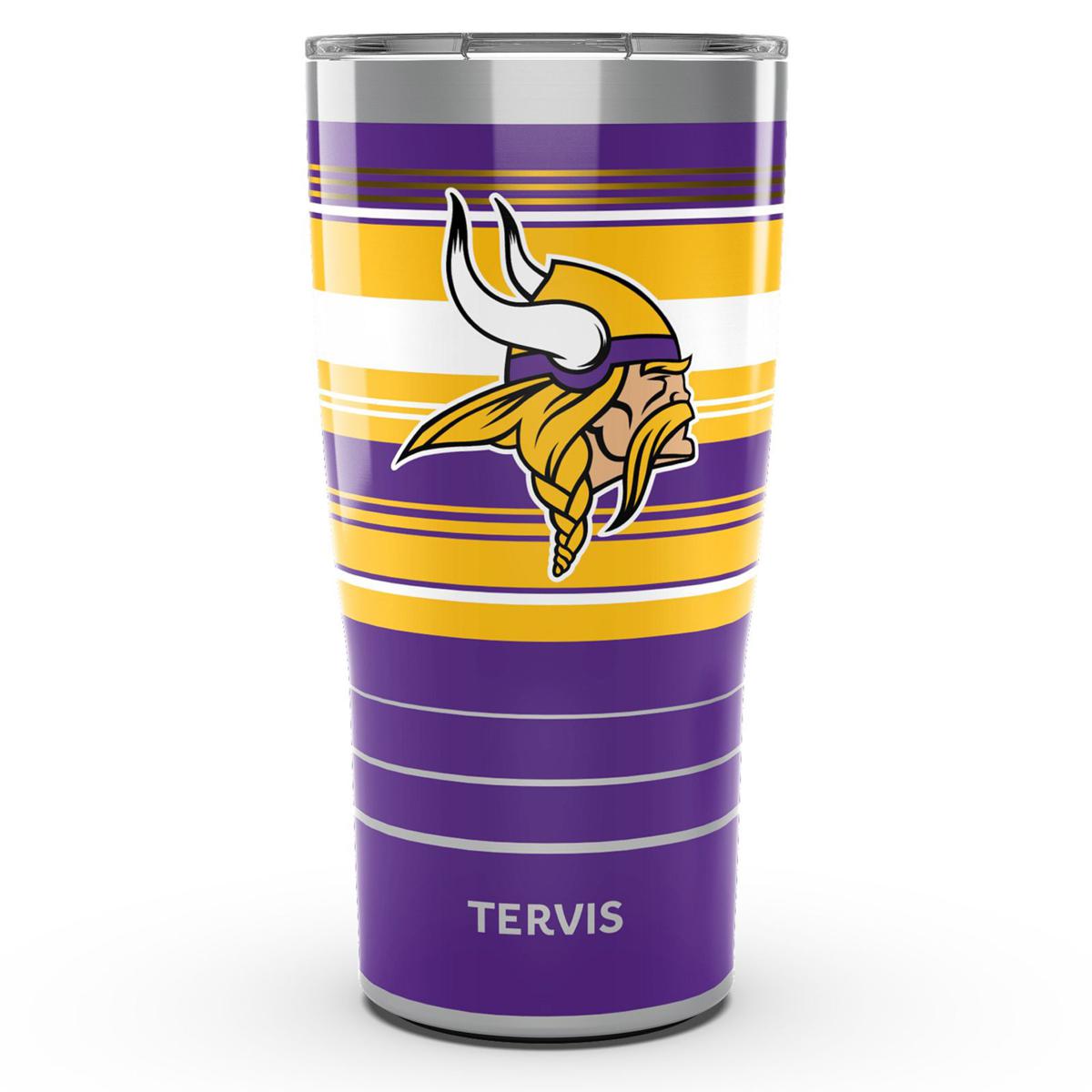 Tervis Minnesota Vikings 24oz. Wide Mouth Leather Water Bottle