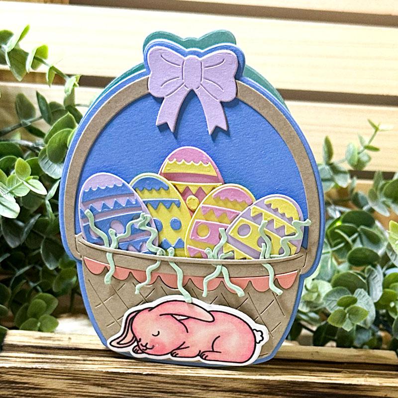 Easter Egg Metal Cutting Dies - Craft Die Cuts For Card Making & Scrapbooking