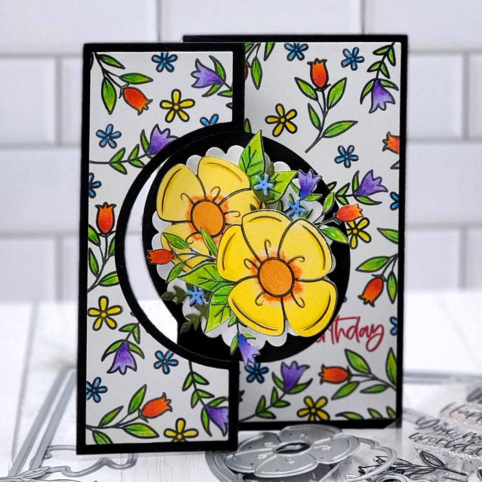 The Stamps of Life Large Circle Flip-It Card Die Set | HSN