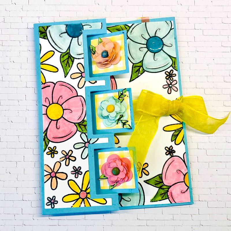 The Stamps of Life Triple Square Flip-It Card Die - Set of