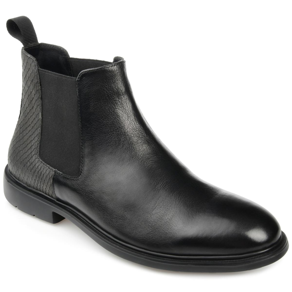 Thomas \u0026 Vine Men's Oswald Plain Toe Chelsea Boot | HSN, image size:1200x1200