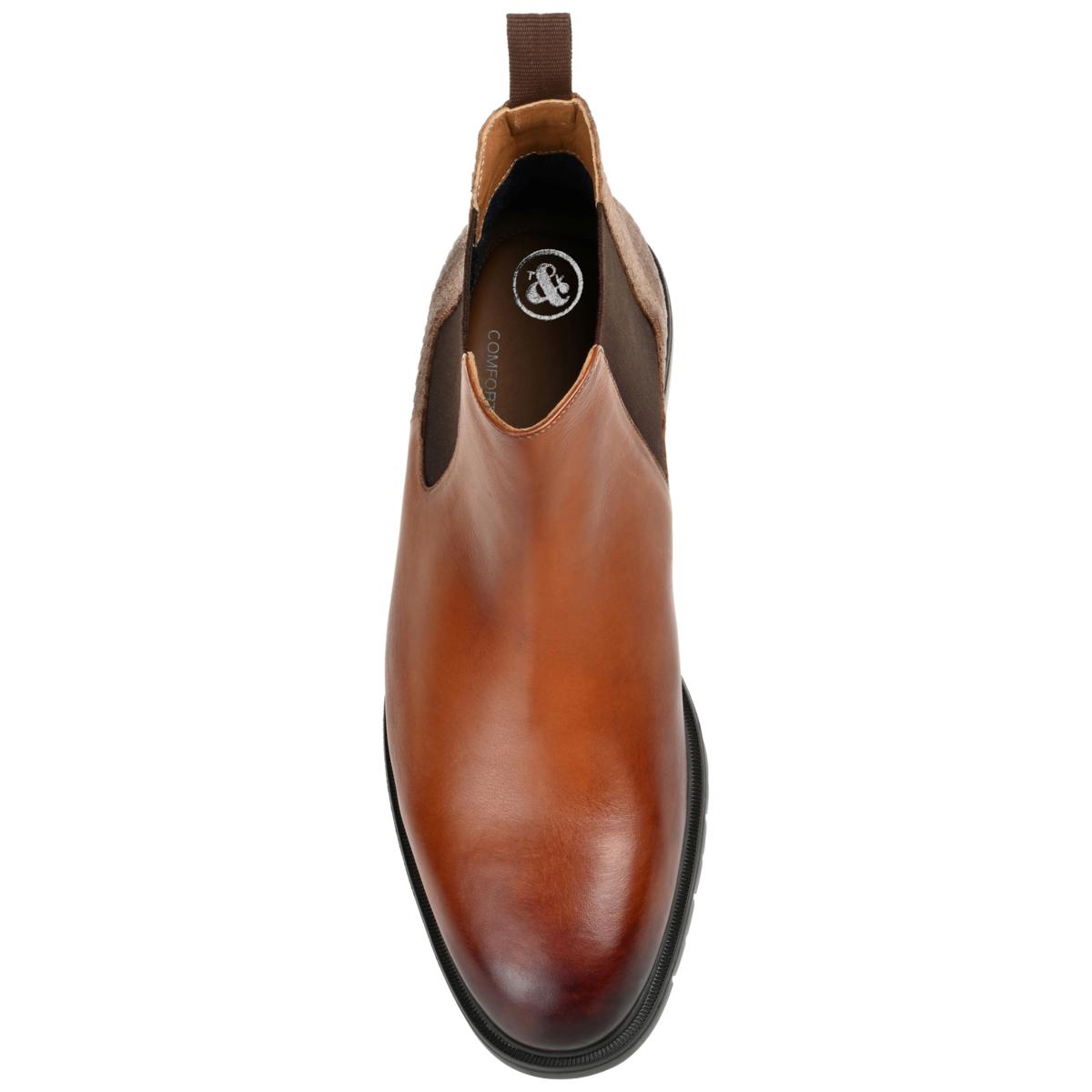 Thomas \u0026 Vine Men's Oswald Plain Toe Chelsea Boot | HSN, image size:1200x1200