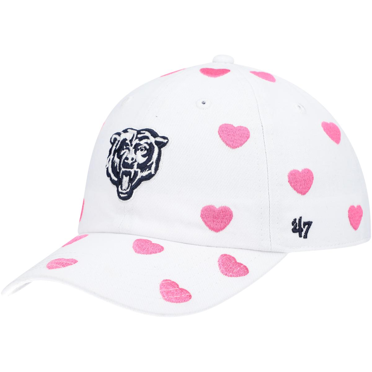 Women's '47 White Chicago Bears Miata Clean Up Logo Adjustable Hat