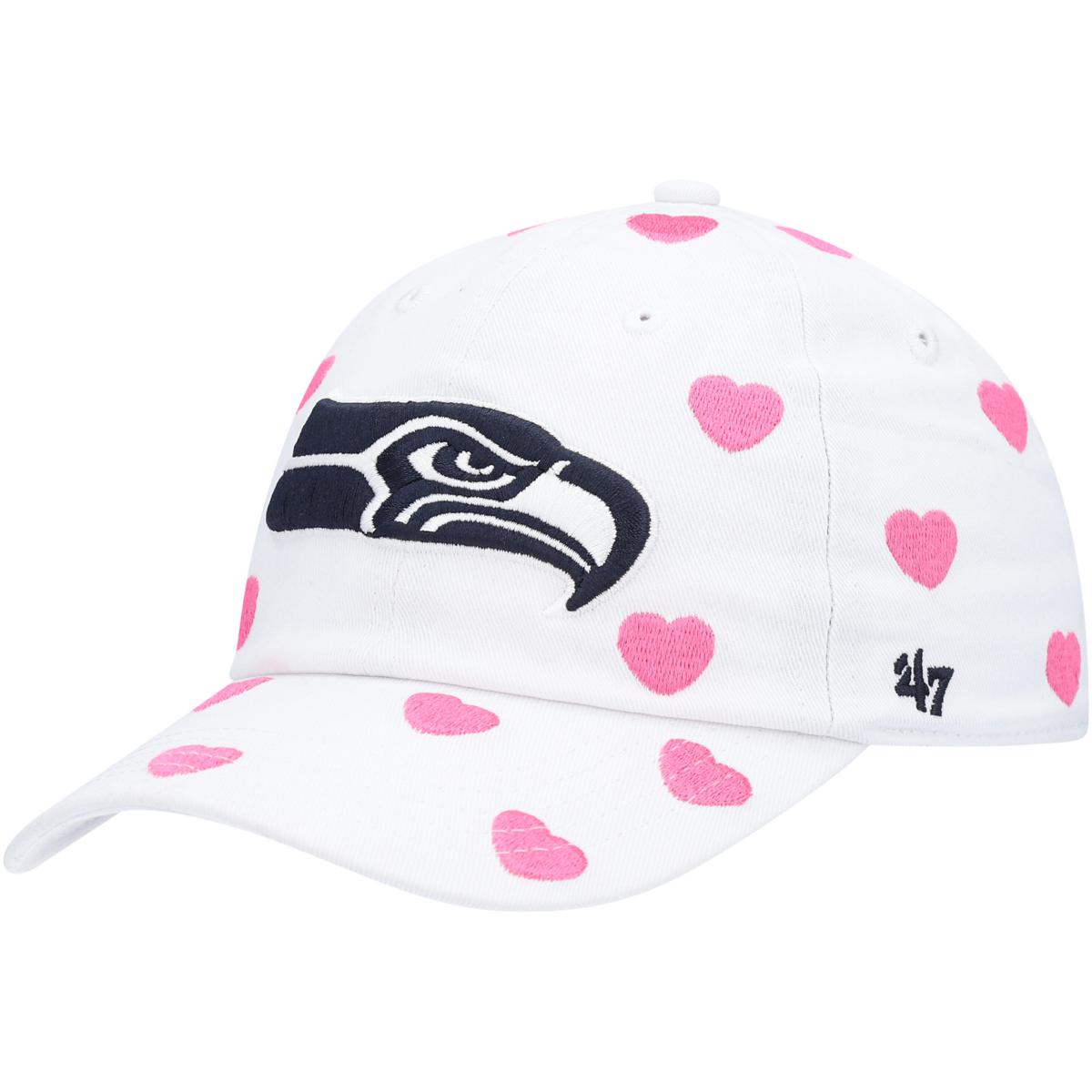 Women's '47 Navy Seattle Seahawks Primrose Clean Up Adjustable Hat