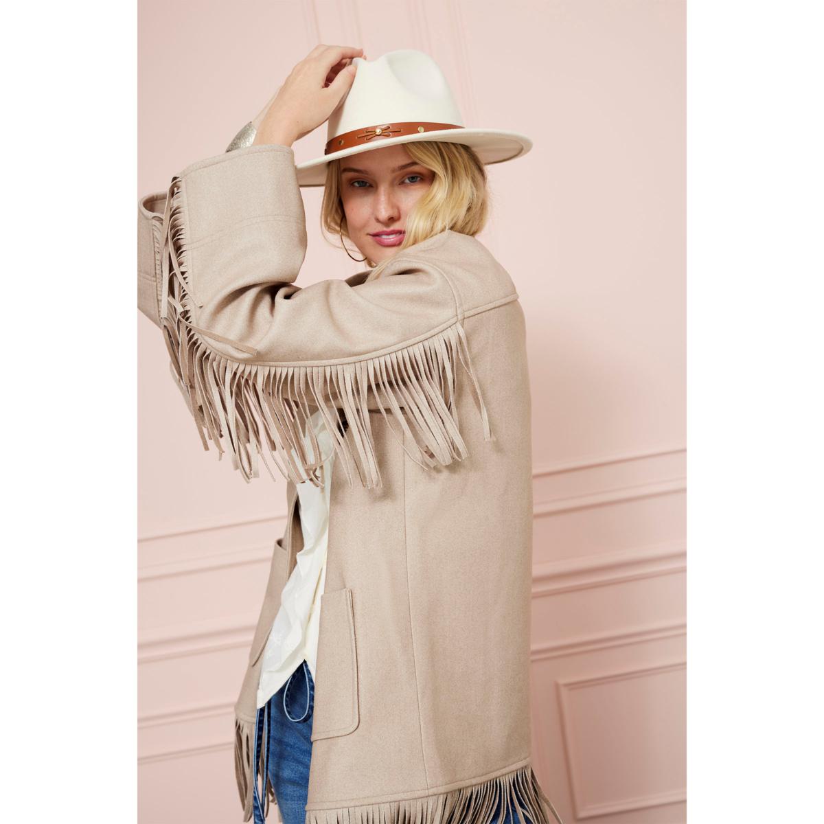 Tower Hill by Christie Brinkley Brushed Faux Melton Jacket with