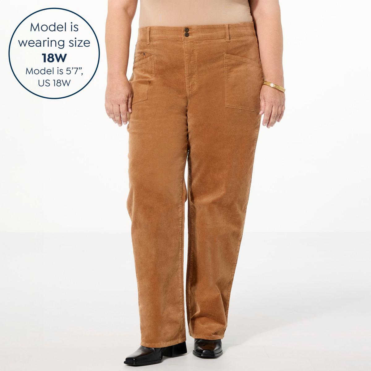 Tower Hill by Christie Brinkley Corduroy Cargo Pant | HSN