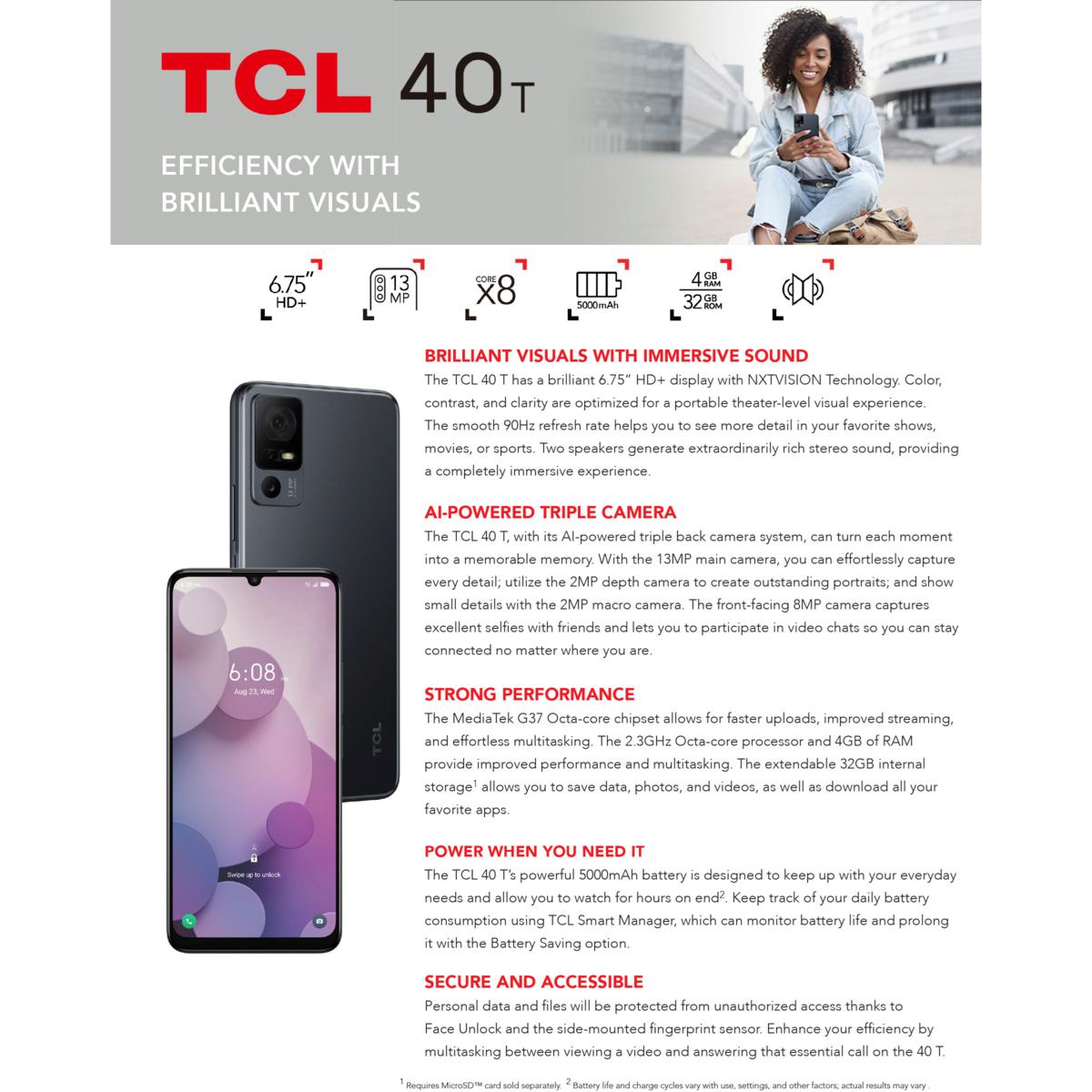 TCL 40 T Prepaid - Tracfone