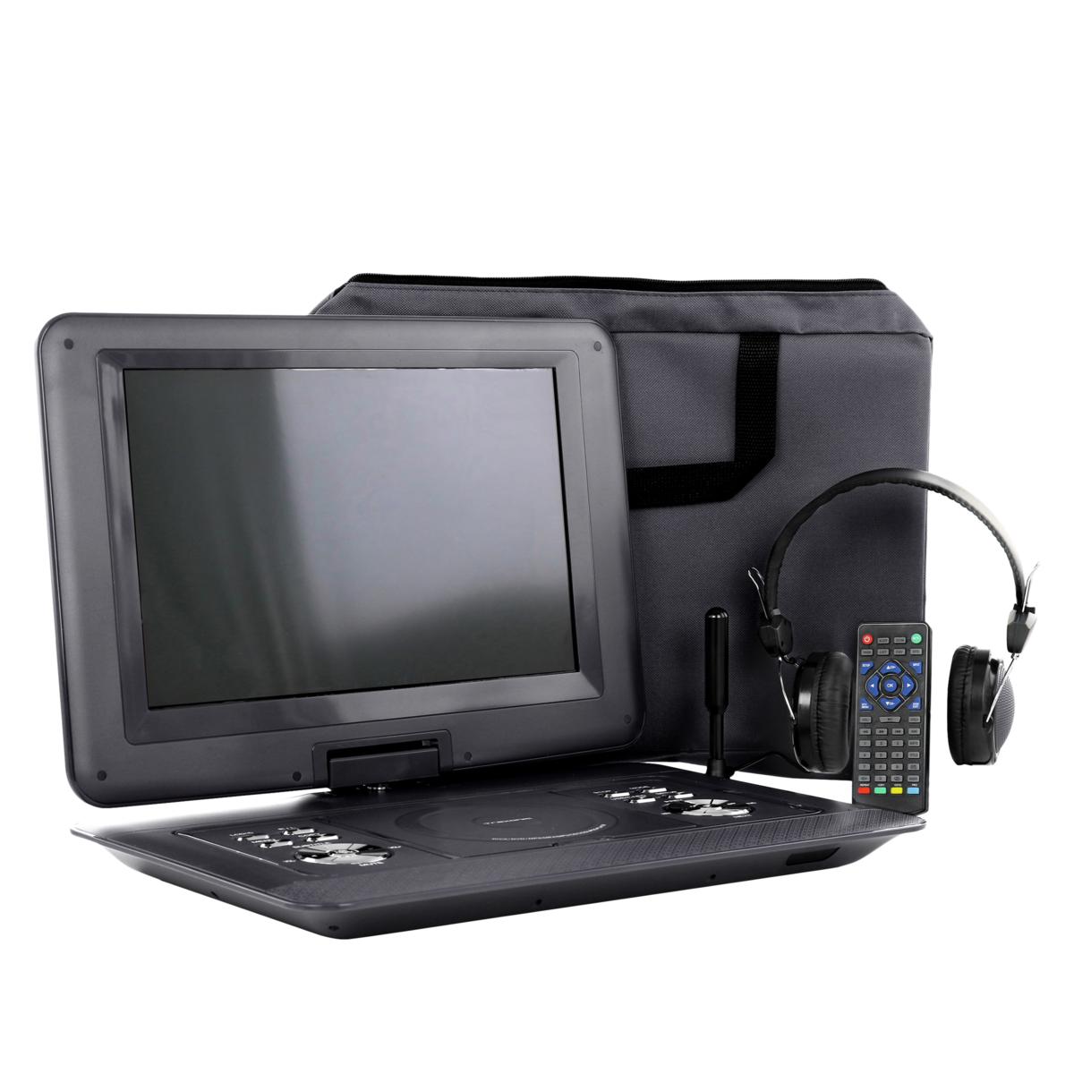 Trexonic 14" Portable TV/DVD Player with Carry Bag and Headphones