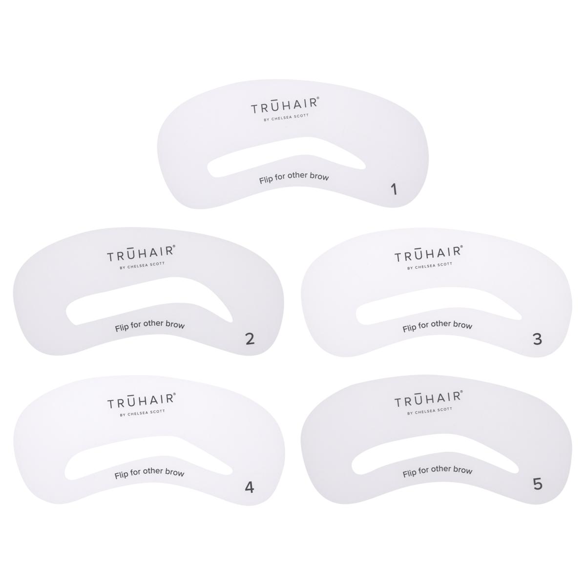 TRUHAIR Perfect Brow 5-piece Stencil Set - 23225161 | HSN truhair-perfect-brow-5-piece-stencil-set-23225161-hsn