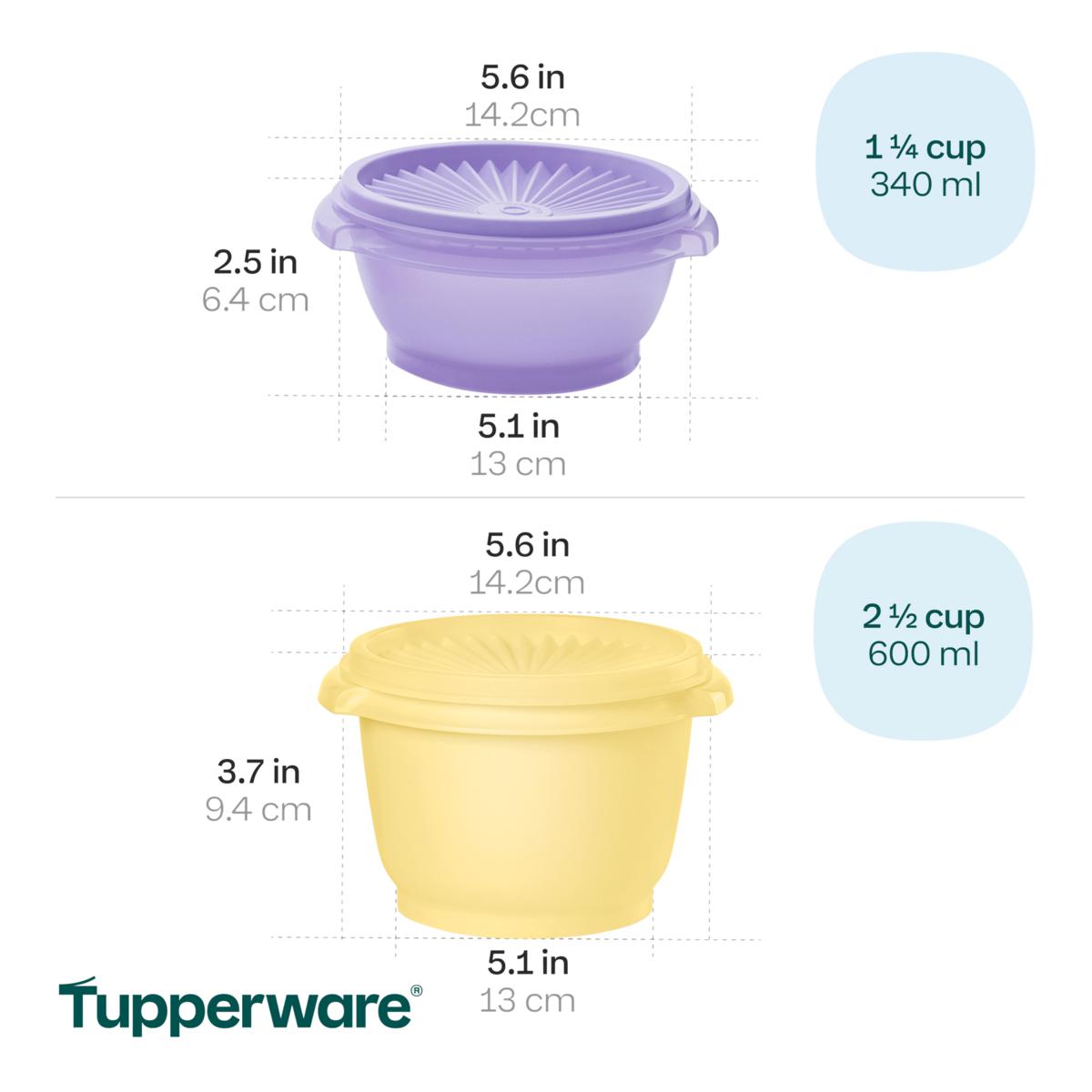 Tupperware® 16-piece Heritage Round Mini Bowls Set | HSN