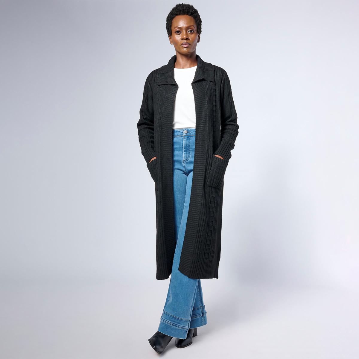 TWRHLL by Christie Brinkley Cable Knit Cardigan | HSN