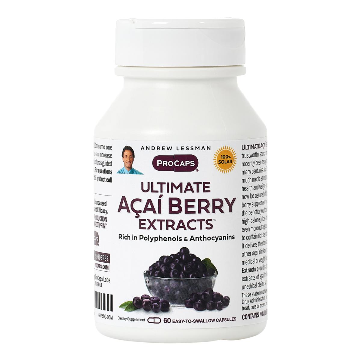 Ultimate Acai Berry Extracts - 60 Capsules