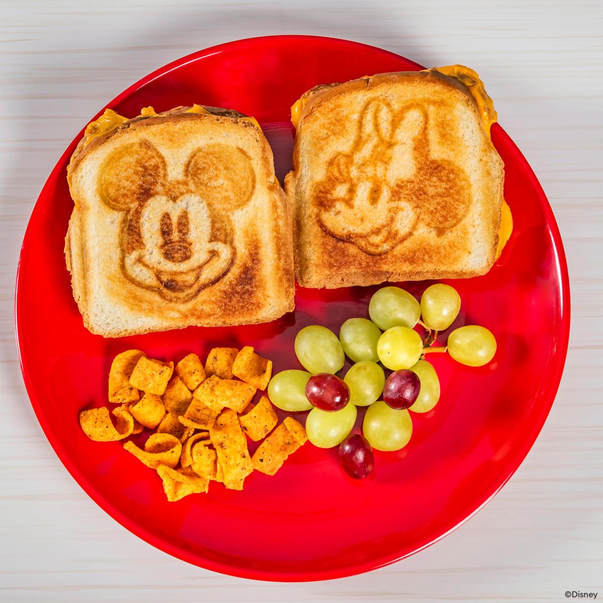 Uncanny Brands Disney Mickey and Minnie Mouse Sandwich Maker | HSN