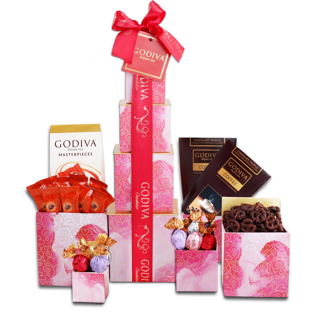 Valentine's Day Godiva Chocolate Tower 20829711 HSN