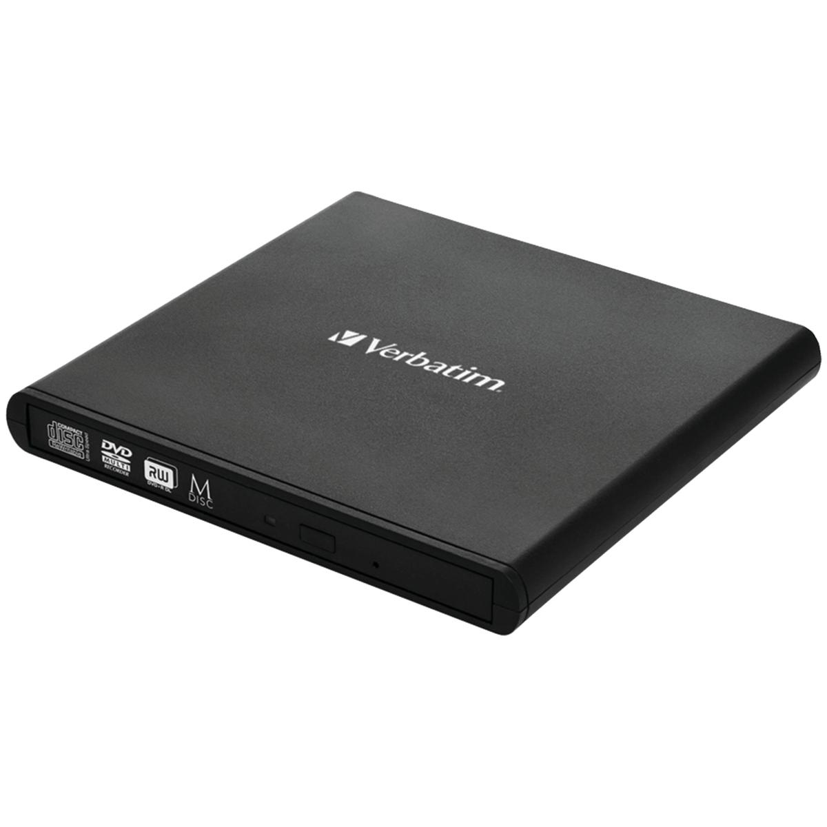 Verbatim Slim External CD/DVD Read & Write Optical Drive - 23096744 | HSN