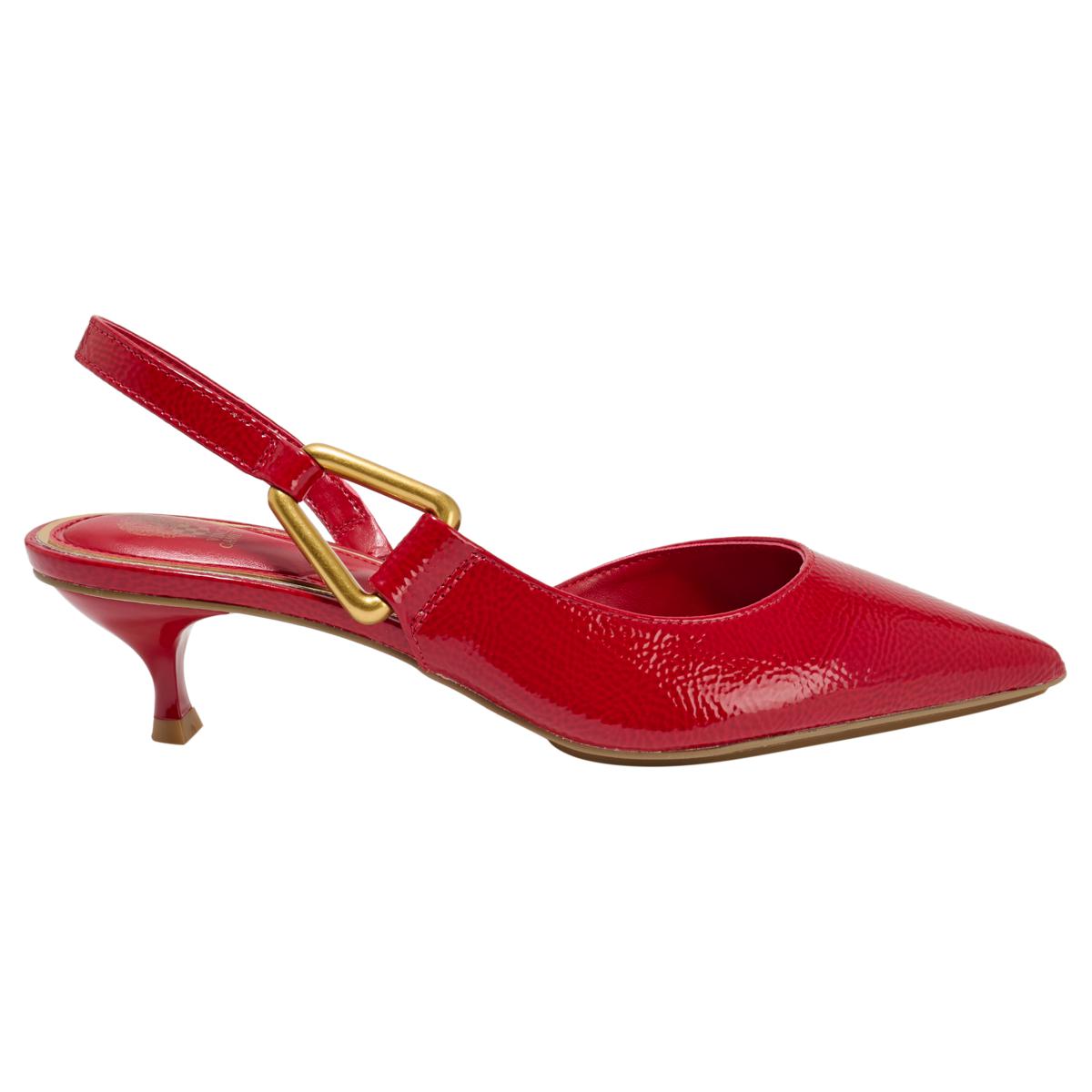 ●JAHARI Vince Camuto Inari Leather Slingback Kitten Heel - 23543763