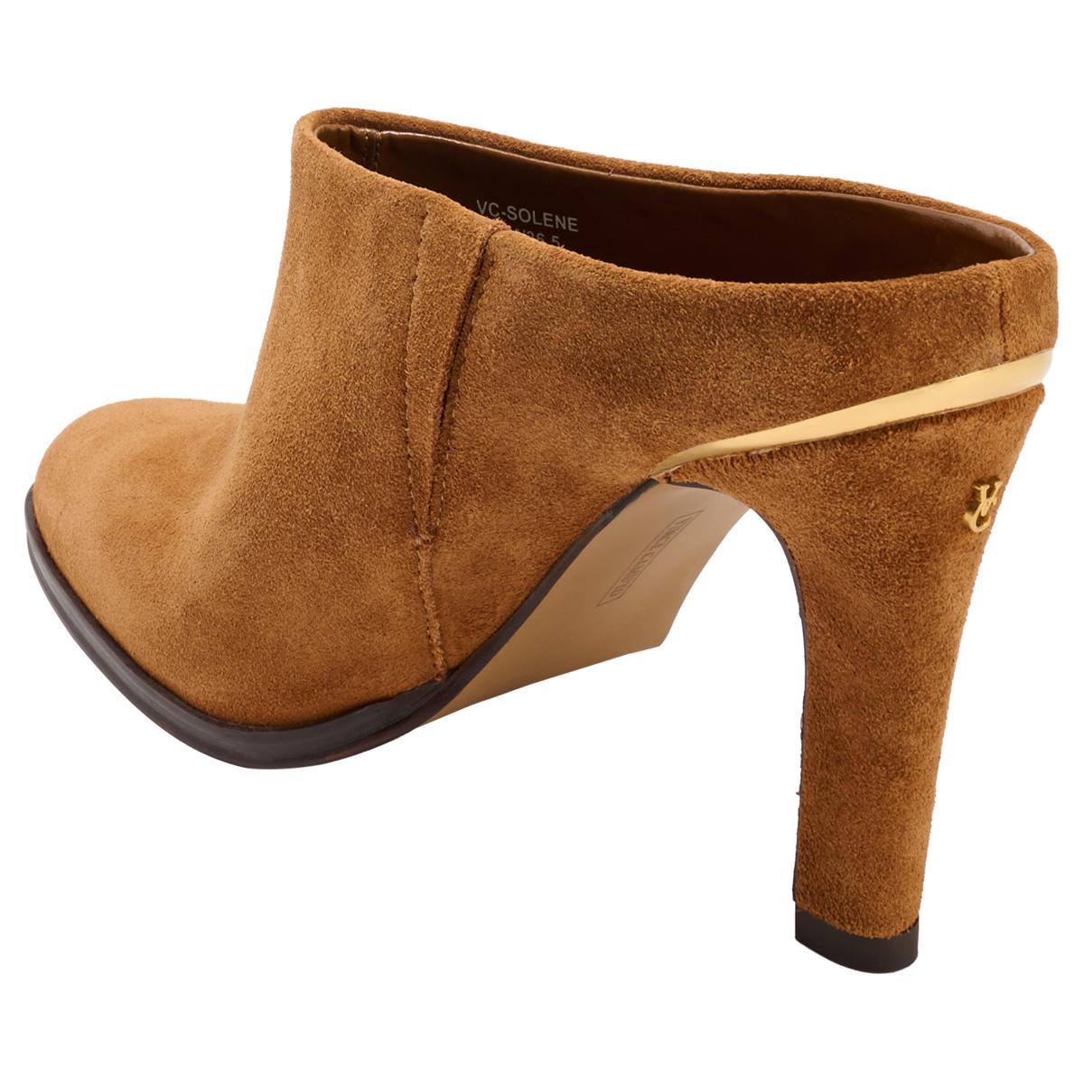 Vince Camuto Solene Leather Mule Heeled Dress Shoe | HSN