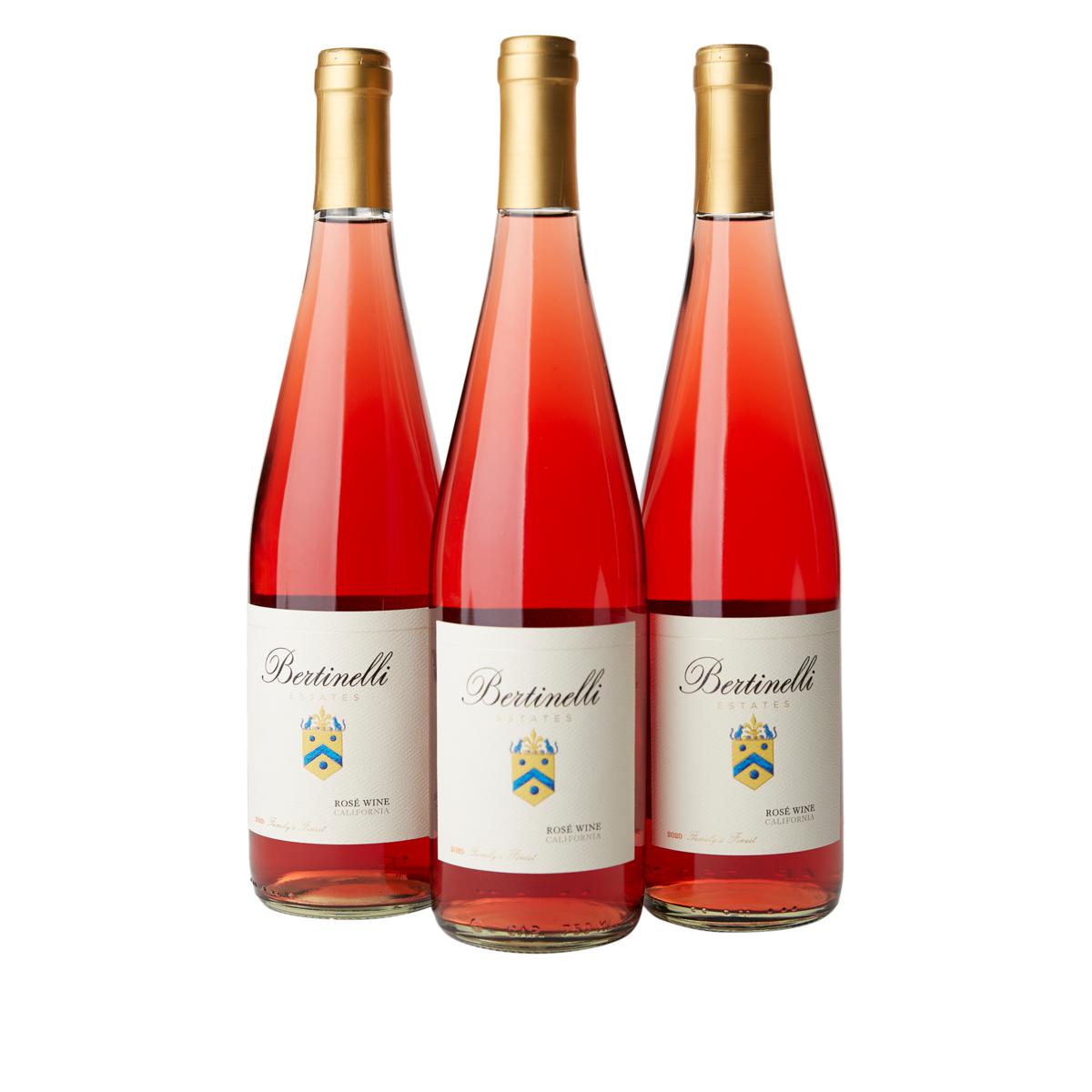 exclusive! Vintage Wine Estates Valerie Bertinelli 3-Bottle Rosé Wine Set AS
