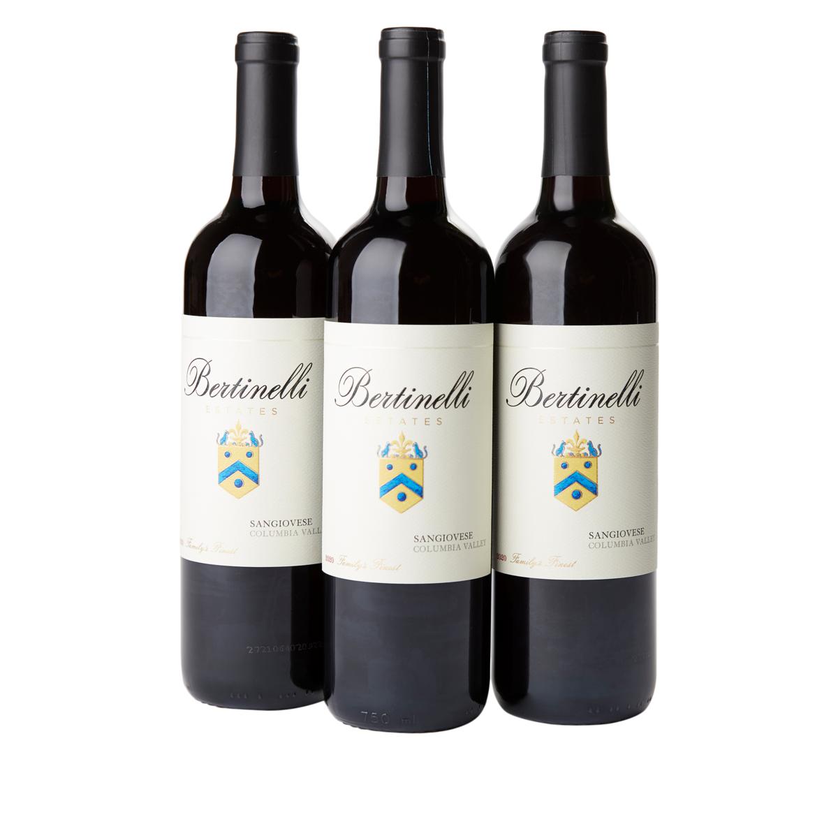 exclusive! Vintage Wine Estates Valerie Bertinelli 3-Bottle Sangiovese Wine  AS