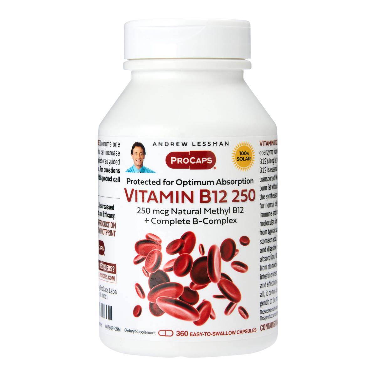 Vitamin B12-250 - 360 Capsules