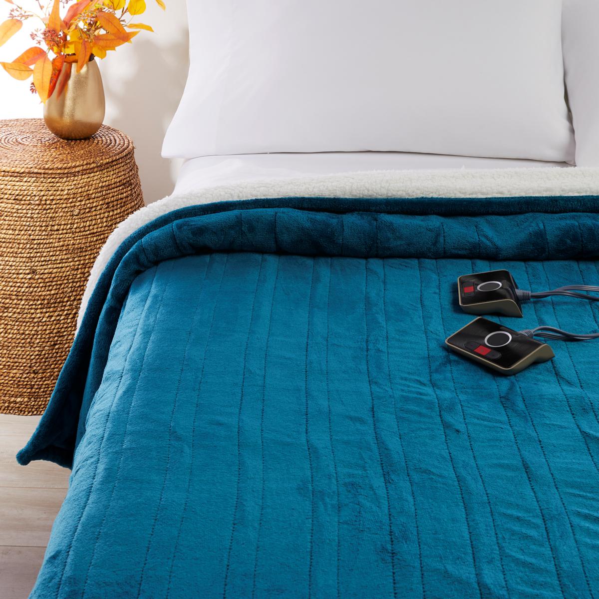 warm and cozy heated throw